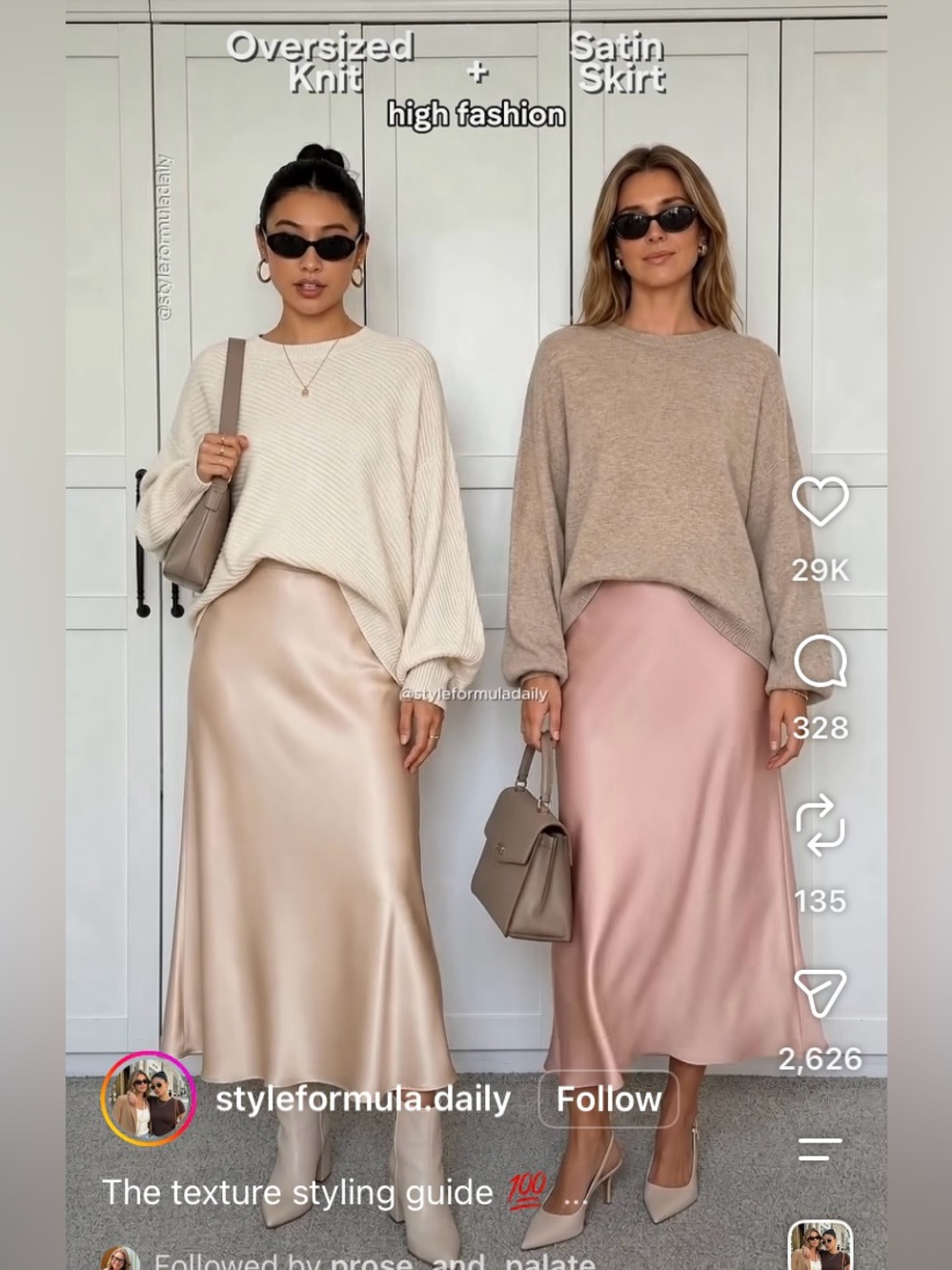 French Connection Soft Pink silky Midi Skirt